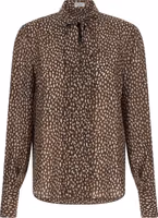 Brown Silk Blouse 1
