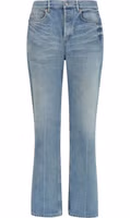 Blue Cotton Straight-Leg Jeans 1