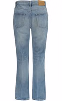 Blue Cotton Straight-Leg Jeans 2