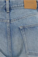 Blue Cotton Straight-Leg Jeans 3