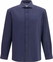 Blue Cotton Dress Shirt 1