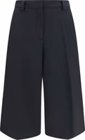 Black Polyester Casual Pants 1