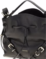 Black Calf Leather Bos Taurus Backet Bag 4