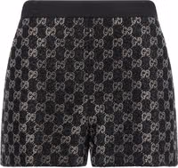 Black Viscose Bermuda Shorts 1
