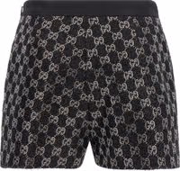 Black Viscose Bermuda Shorts 2