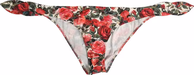 Multicolor Floral Print Beachwear Bikini Bottom
