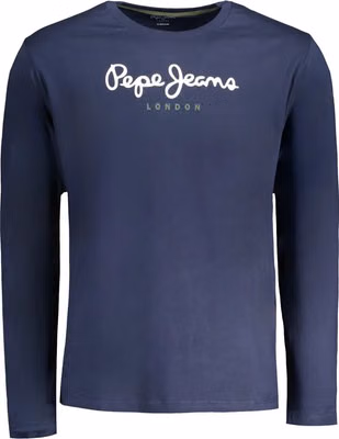 Blu Cotton Men T-Shirt