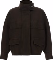 Brown Wool Bomber 1
