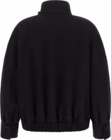 Black Wool Bomber 2