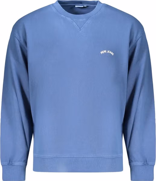 Blue Cotton Men's Sweatshirt