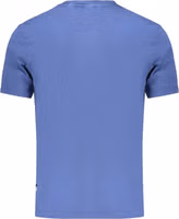 Blue Cotton Male T-Shirt 2