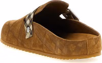 Brown Leather Clogs 3