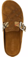 Brown Leather Clogs 4
