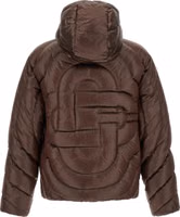 Brown Polyamide Full-Length Jacket 3