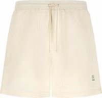 White Polyester Swim Shorts 1