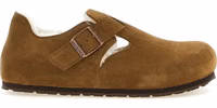 Brown Suede Leather Clogs 1