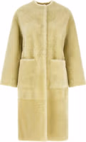 Bicolor Lamb Fur Coat 1