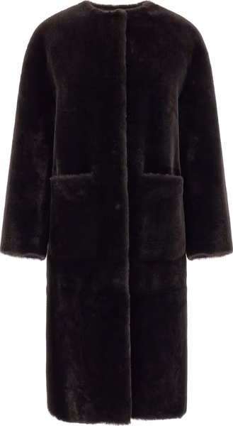 Brown Lamb Fur Coat