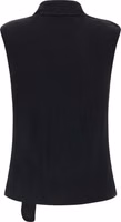 Black Wool Sleeveless Jacket 3