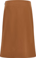 Brown Linen Midi Skirt 2