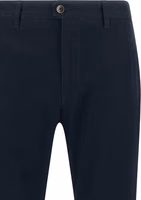 Blue Cotton Casual Pants 3