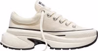 Black And White Textile Chunky Sneakers 1