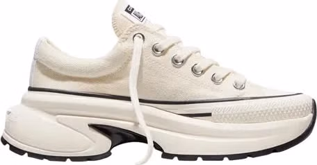 Black And White Textile Chunky Sneakers