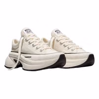 Black And White Textile Chunky Sneakers 4