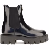 Black Calf Leather Bos Taurus Chelsea Boots 1
