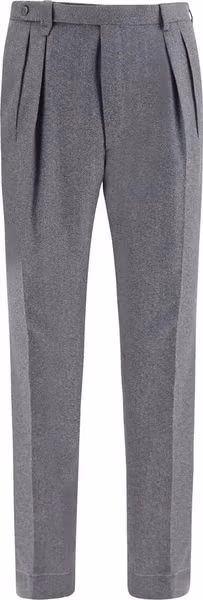 Gray Wool Oves Aries Casual Pants
