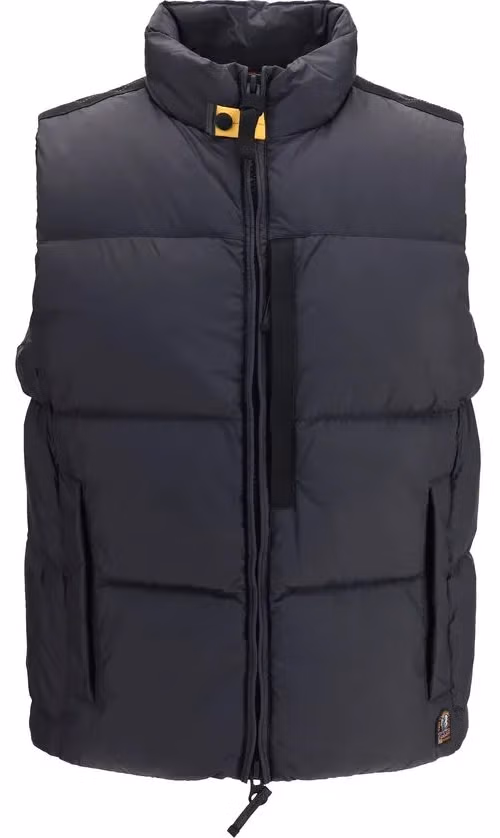 Black Polyamide Sleeveless Jacket