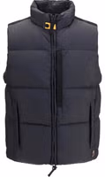 Black Polyamide Sleeveless Jacket 1