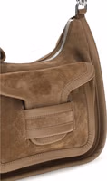 Beige Calf Leather Bos Taurus Shoulder Bag 4