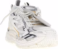 White Polyethylene Athletic Sneakers 3