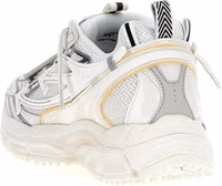 White Polyethylene Athletic Sneakers 4