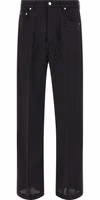 Black Cotton Relaxed Fit Jeans 1