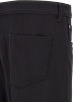 Black Cotton Relaxed Fit Jeans 4