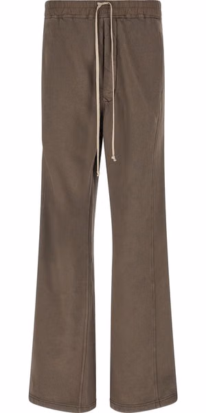 Gray Cotton Flared Pants