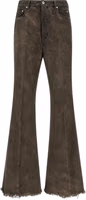 Gray Cotton Bootcut Jeans 1