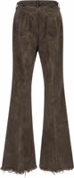 Gray Cotton Bootcut Jeans 2