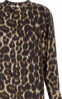 Brown Silk Long Dress 3