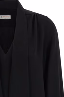 Black Triacetate Blouse 3