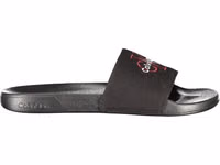 Black Polyester Men's Slipper 1