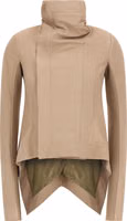 Beige Lamb Leather Leather Jacket 1