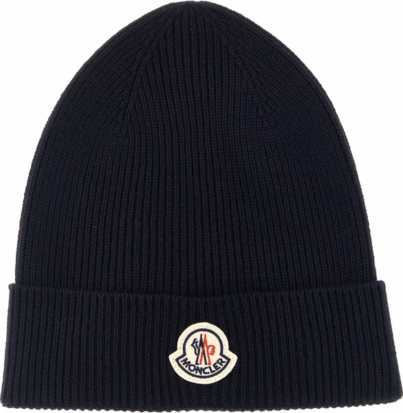 Blue Virgin Wool Beanie