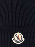 Blue Virgin Wool Beanie 3