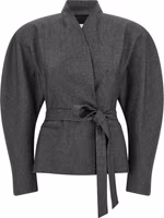 Gray Polyester Blazer 1