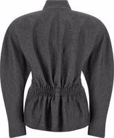 Gray Polyester Blazer 2