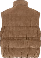 Beige Viscose Sleeveless Jacket 2