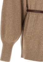 Beige Virgin Wool Cardigan 4